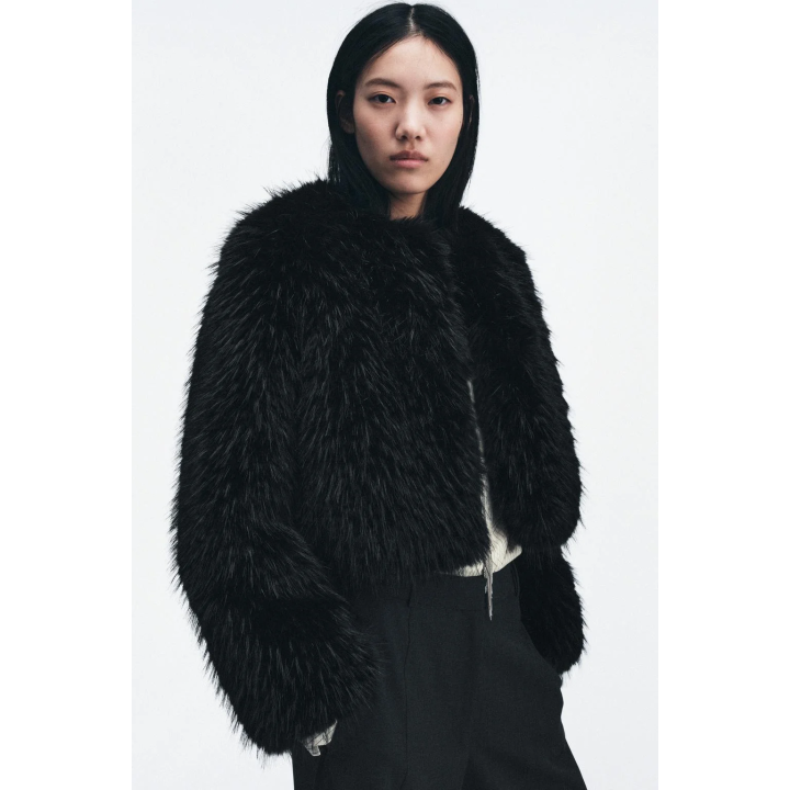 КУРТКА ИЗ ИСКУССТВЕННОГО МЕХА — ZW COLLECTION