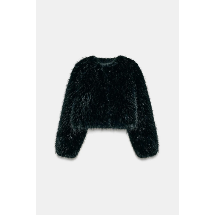 КУРТКА ИЗ ИСКУССТВЕННОГО МЕХА — ZW COLLECTION