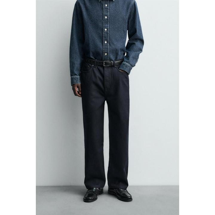 ДЖИНСЫ STRAIGHT FIT ХЛОПОК — ШЕРСТЬ