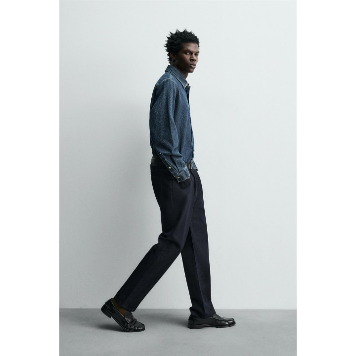 ДЖИНСЫ STRAIGHT FIT ХЛОПОК — ШЕРСТЬ