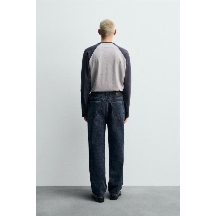 ДЖИНСЫ STRAIGHT FIT ИЗ ХЛОПКА И ШЕРСТИ