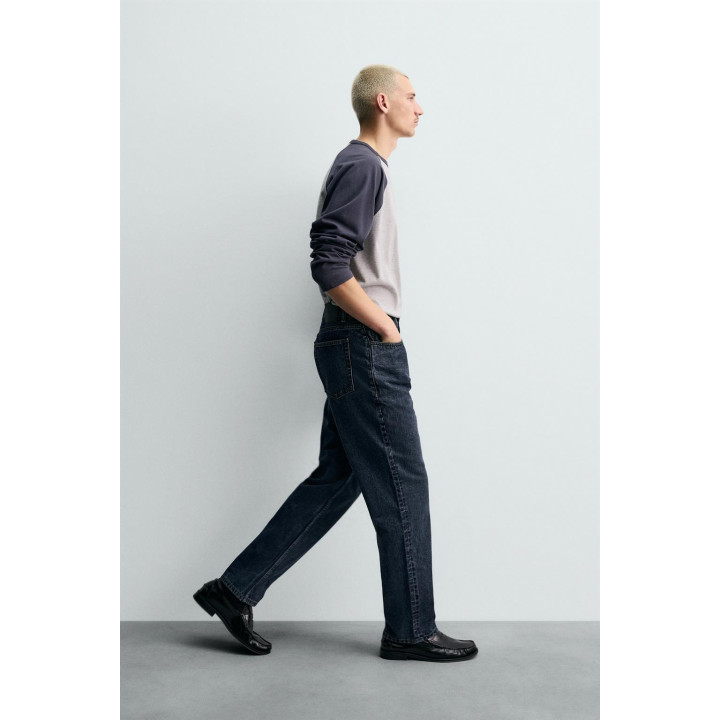 ДЖИНСЫ STRAIGHT FIT ИЗ ХЛОПКА И ШЕРСТИ