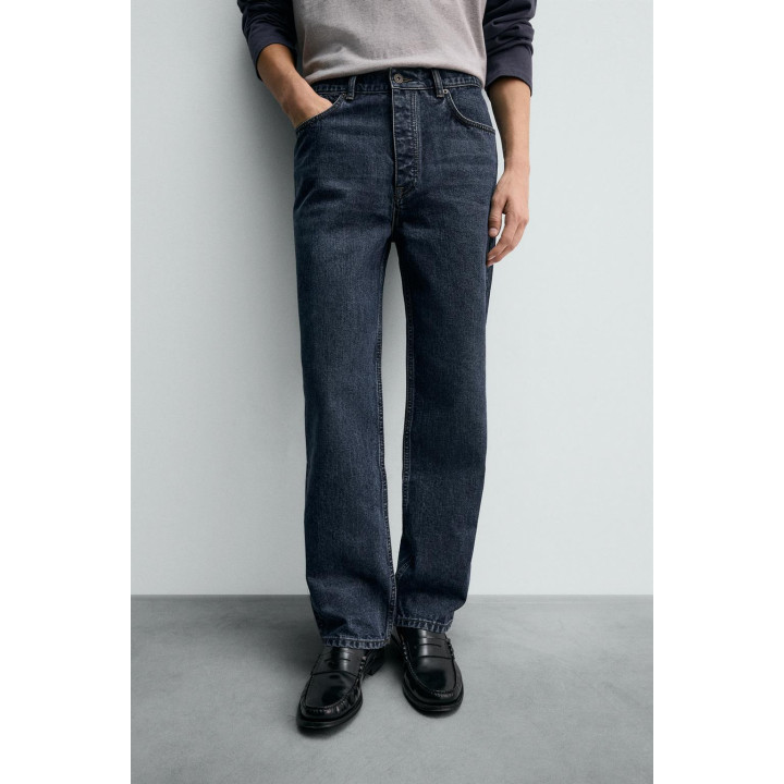 ДЖИНСЫ STRAIGHT FIT ИЗ ХЛОПКА И ШЕРСТИ