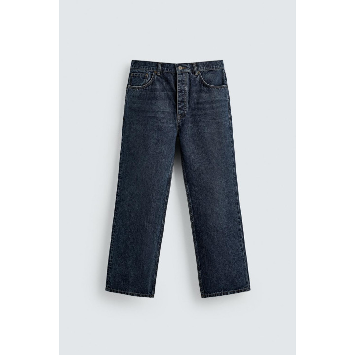 ДЖИНСЫ STRAIGHT FIT ИЗ ХЛОПКА И ШЕРСТИ