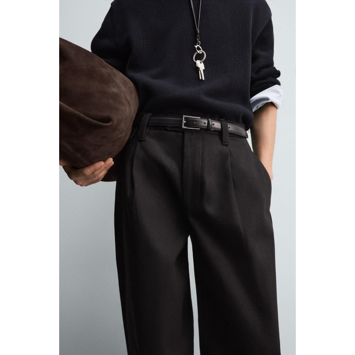 ДЖИНСЫ BALLOON FIT С ЗАЩИПАМИ