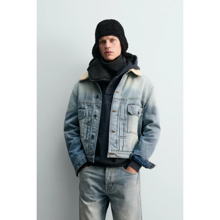 Джинсовая куртка с защипами x sr_a