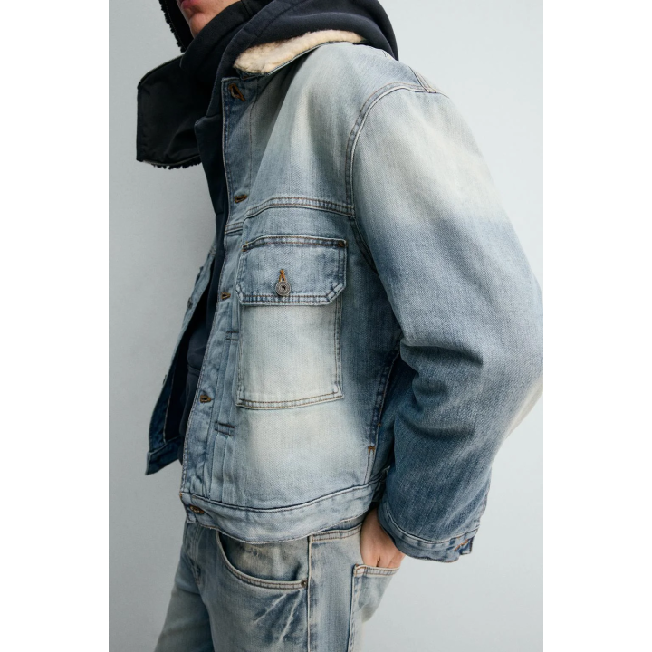 Джинсовая куртка с защипами x sr_a