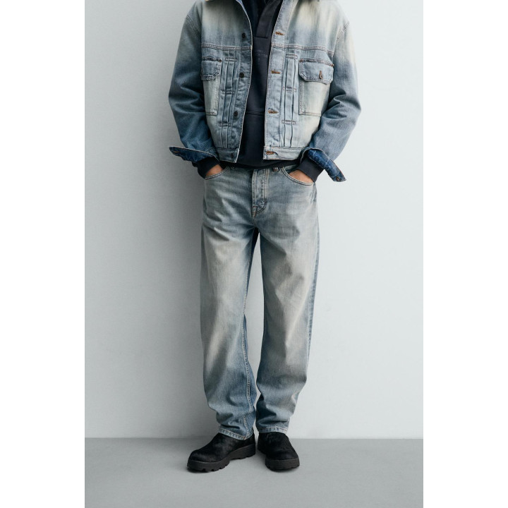 Джинсы sr_a с проймой прямого кроя