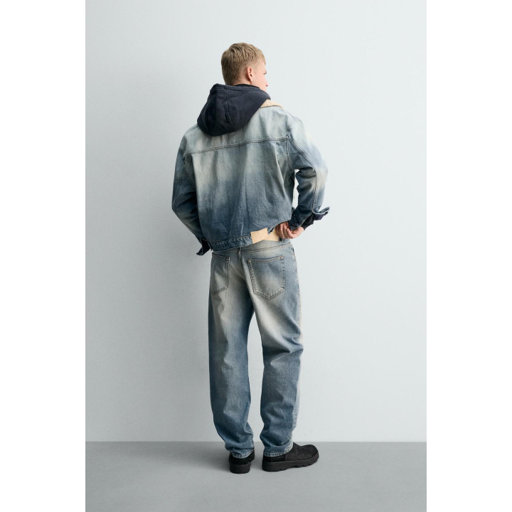 Джинсы sr_a с проймой прямого кроя