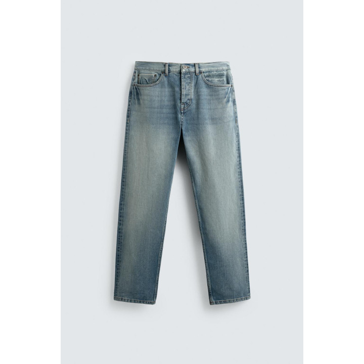 Джинсы sr_a с проймой прямого кроя