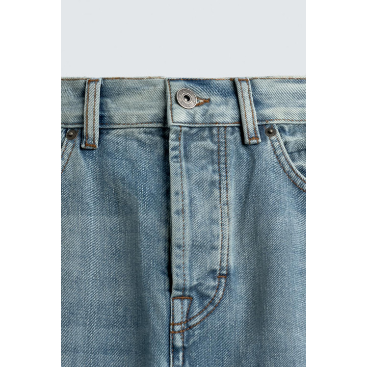 Джинсы sr_a с проймой прямого кроя