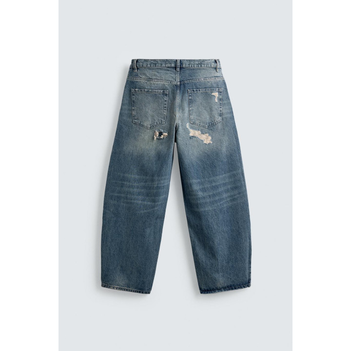 ДЖИНСЫ BALLOON FIT С РАЗРЕЗАМИ