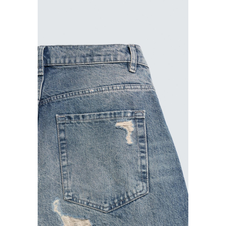 ДЖИНСЫ BALLOON FIT С РАЗРЕЗАМИ