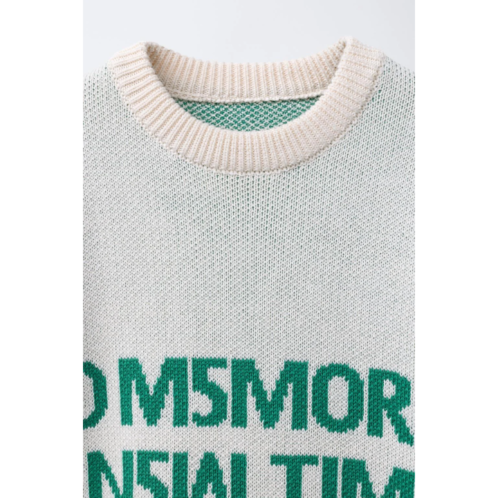 ТРИКОТАЖНЫЙ ДЖЕМПЕР С ВЫШИВКОЙ