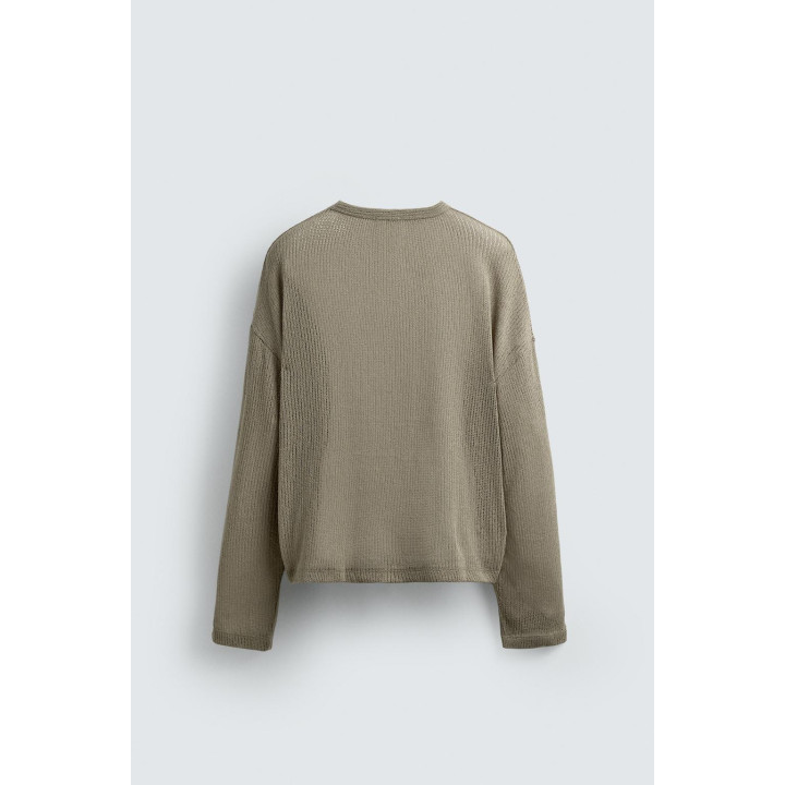 ФУТБОЛКА ИЗ АЖУРНОЙ ТКАНИ