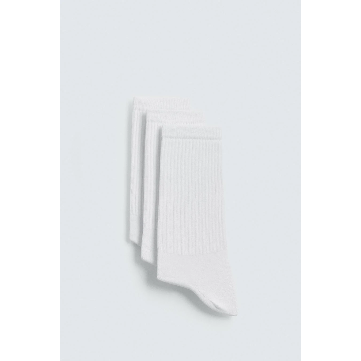 Набор из 3 пар базовых носков с ребристым узором