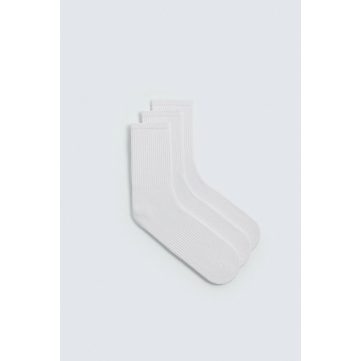 Набор из 3 пар базовых носков с ребристым узором