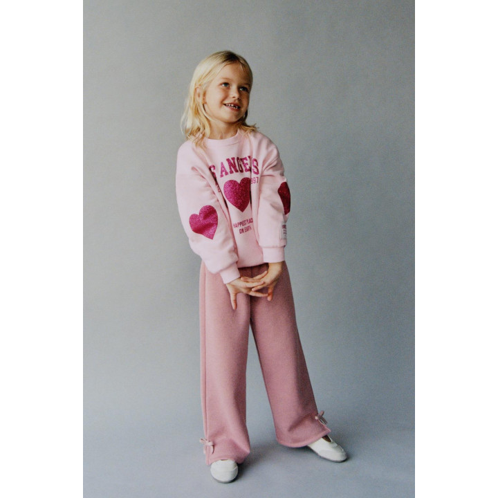 БРЮКИ ФЛИСОВЫЕ С БЛЕСТЯЩИМИ БАНТАМИ