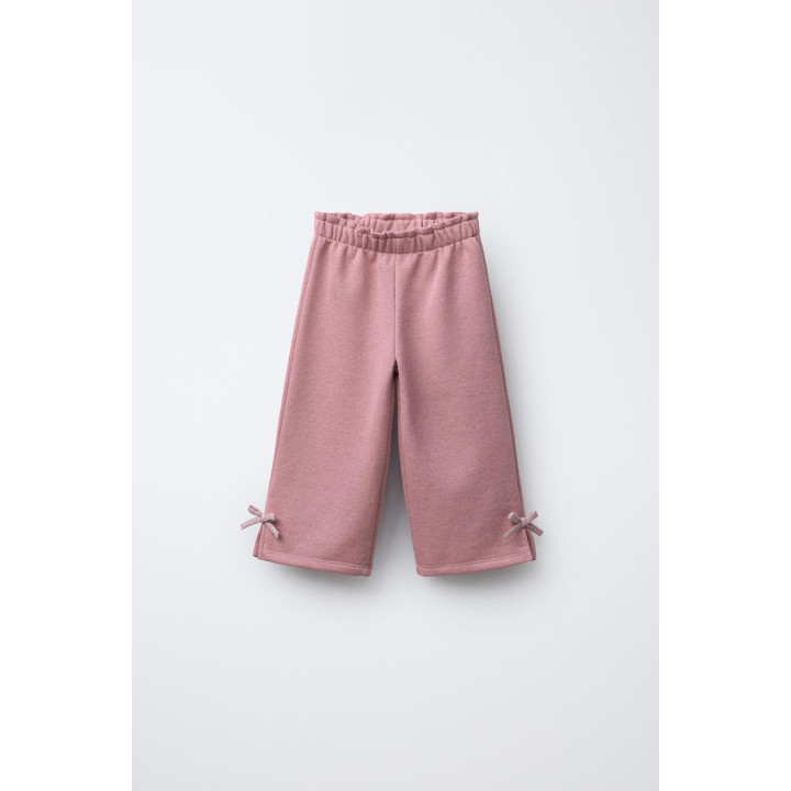 БРЮКИ ФЛИСОВЫЕ С БЛЕСТЯЩИМИ БАНТАМИ