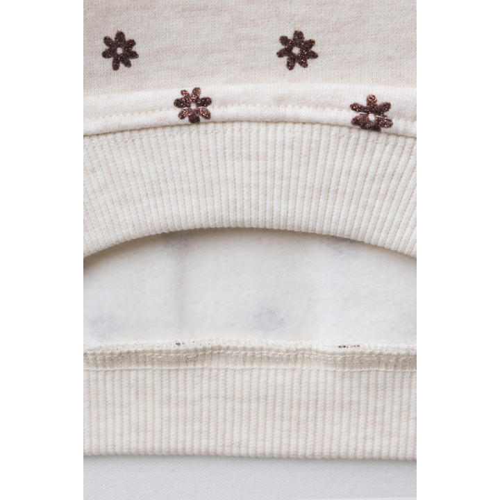 ТОЛСТОВКА С БЛЕСТЯЩИМ ПРИНТОМ