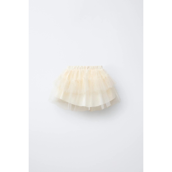 ЮБКА ИЗ ТЮЛЯ С БЛЕСТКАМИ