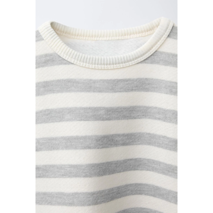 КОМПЛЕКТ ИЗ ПОЛОСАТОЙ ТОЛСТОВКИ И ЛЕГИНСОВ SOFT TOUCH