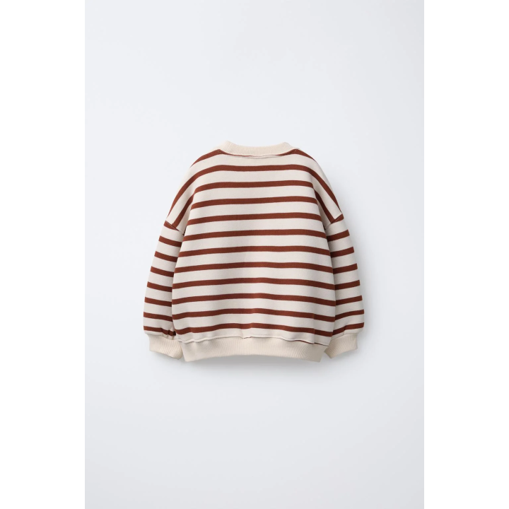 ТОЛСТОВКА В ПОЛОСКУ С ВЫШИТЫМ МЕДВЕДЕМ