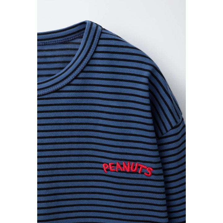 ФУТБОЛКА В ПОЛОСКУ С ВЫШИВКОЙ SNOOPY PEANUTS™