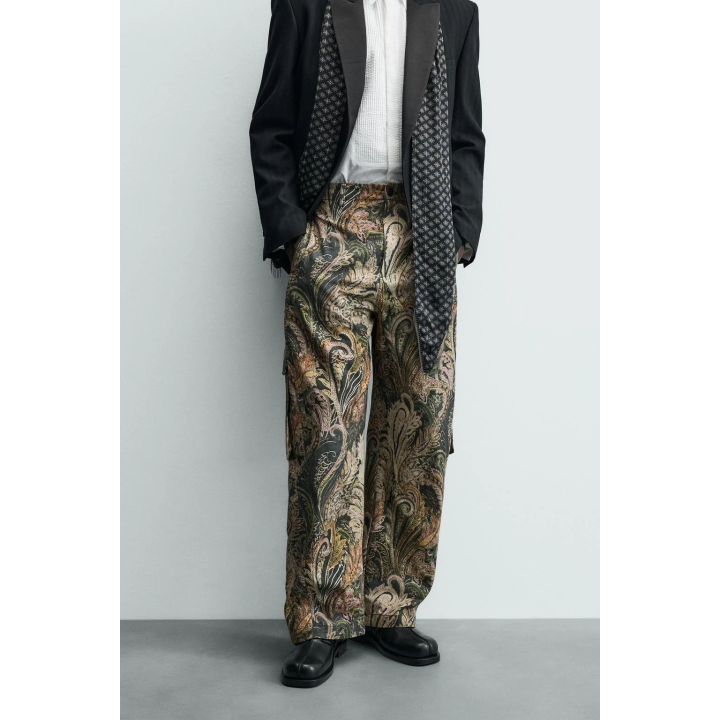 Брюки limited edition paisley barrel fit cargo