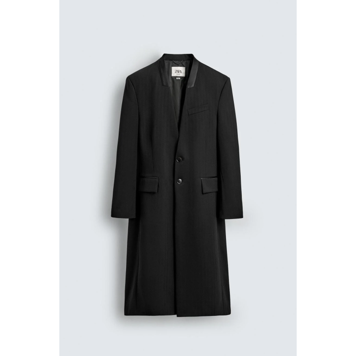 Пальто фрак в полоску из жаккарда - limited edition