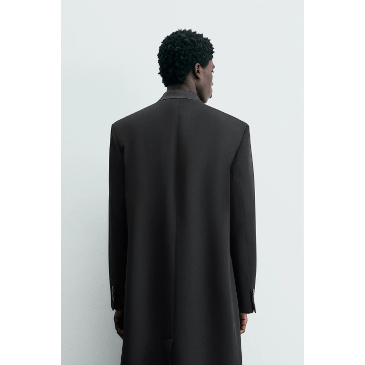 Пальто фрак в полоску из жаккарда - limited edition