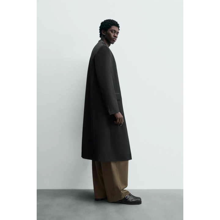 Пальто фрак в полоску из жаккарда - limited edition