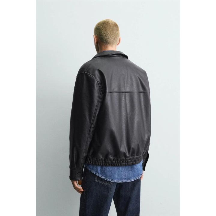 БОМБЕР ИЗ ИСКУССТВЕННОЙ КОЖИ