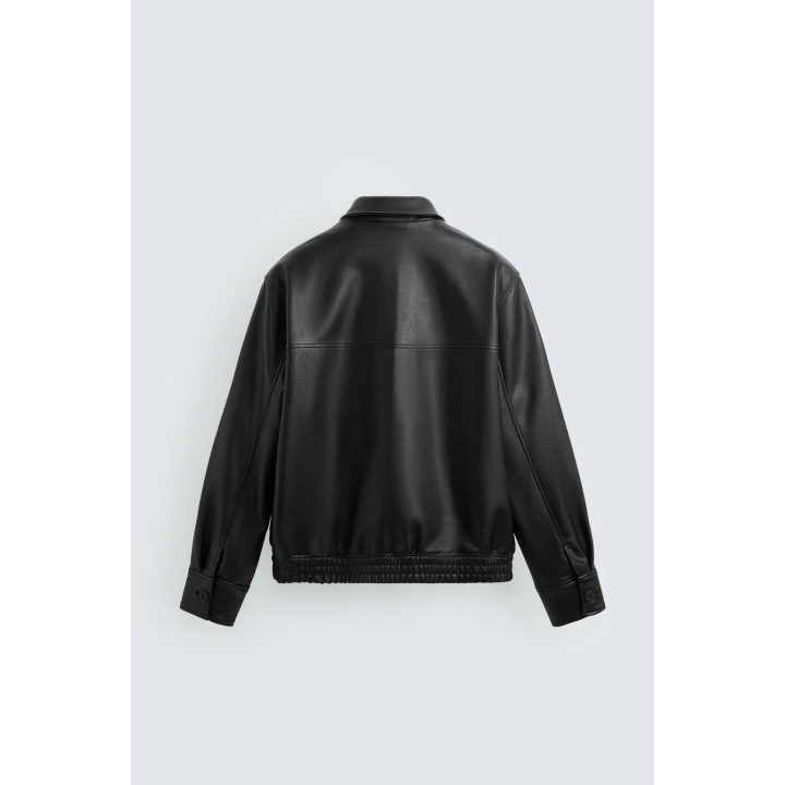 БОМБЕР ИЗ ИСКУССТВЕННОЙ КОЖИ