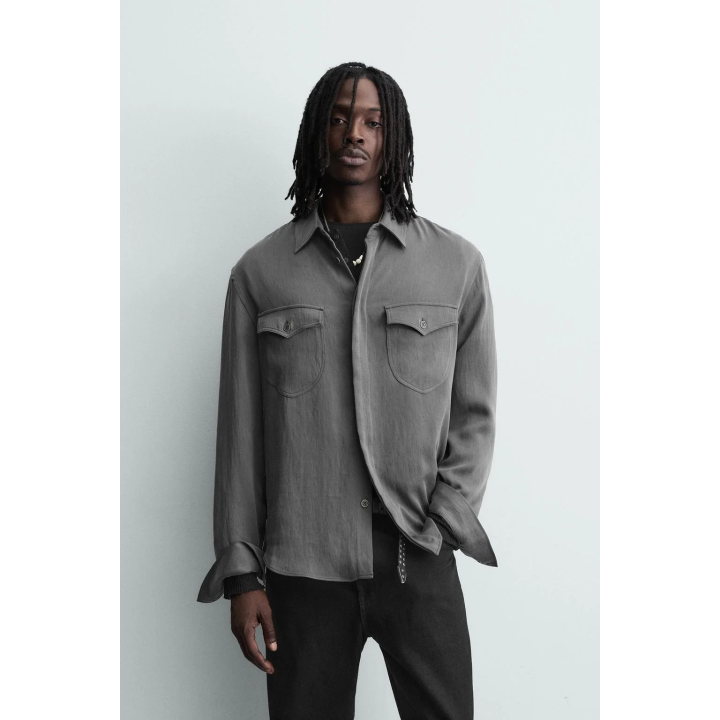 СВОБОДНАЯ РУБАШКА С КАРМАНАМИ