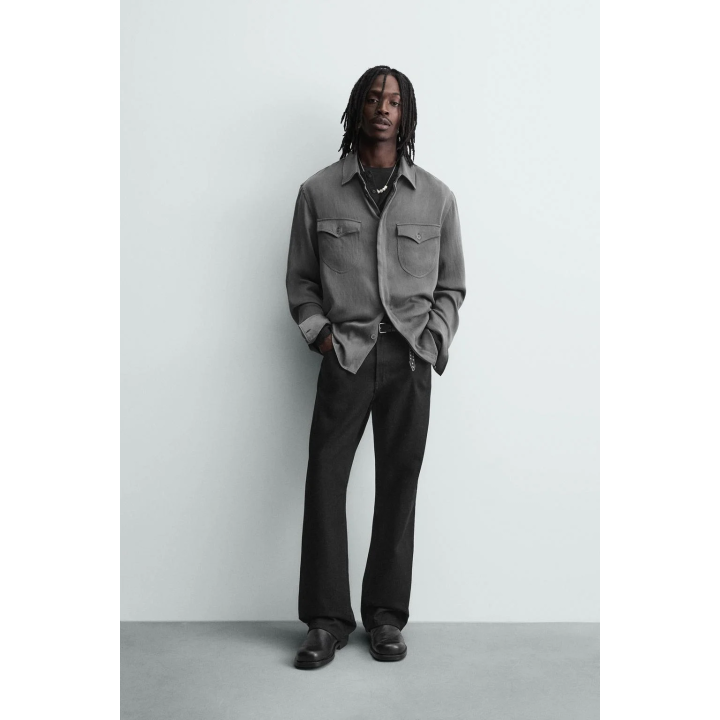 СВОБОДНАЯ РУБАШКА С КАРМАНАМИ