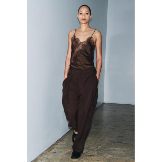 БРЮКИ CARROT WIDE LEG С ПРЯЖКОЙ — ZW COLLECTION