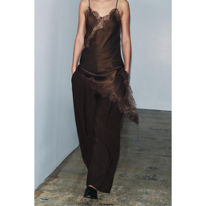 БРЮКИ CARROT WIDE LEG С ПРЯЖКОЙ — ZW COLLECTION