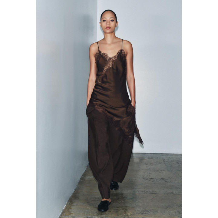 БРЮКИ CARROT WIDE LEG С ПРЯЖКОЙ — ZW COLLECTION