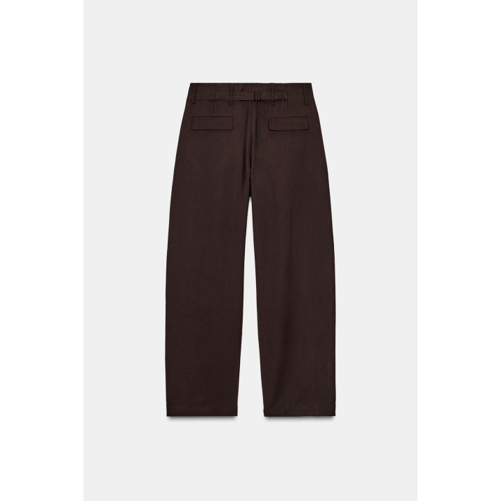 БРЮКИ CARROT WIDE LEG С ПРЯЖКОЙ — ZW COLLECTION