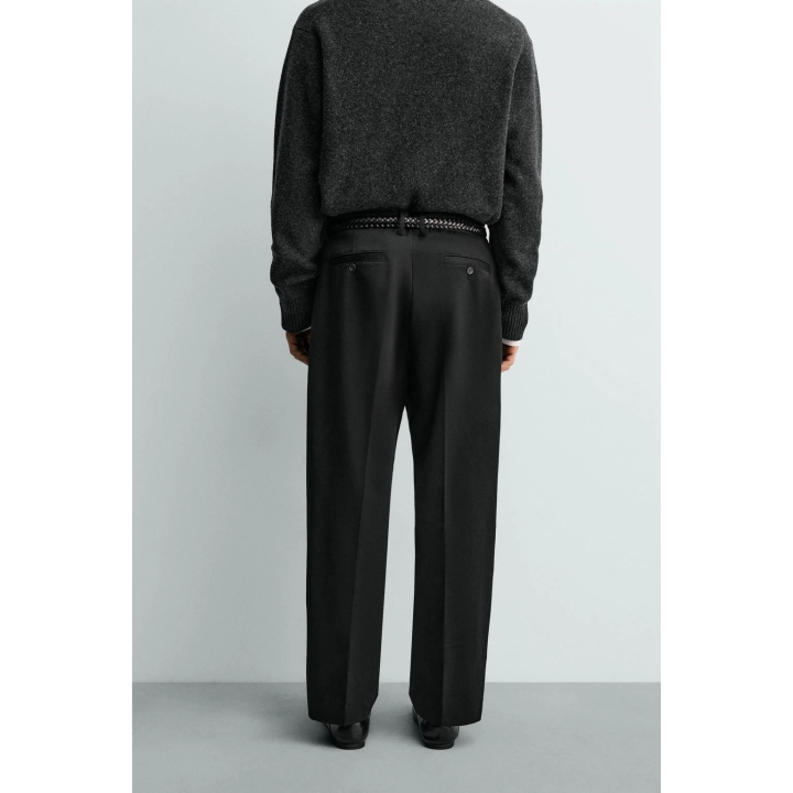 БРЮКИ RELAXED FIT СО СКЛАДКАМИ AARON LEVINE X ZARA