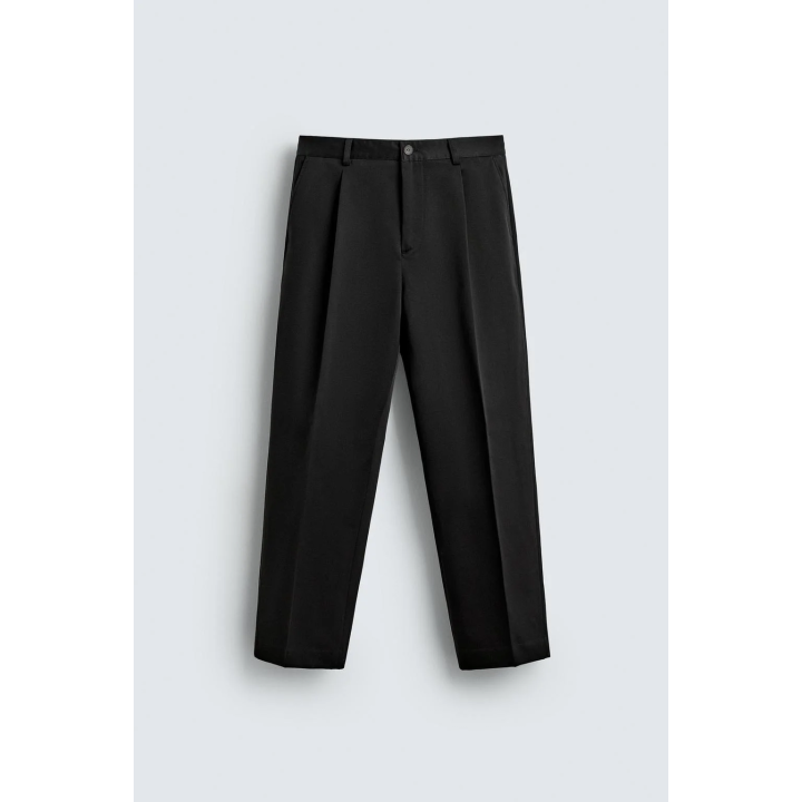 БРЮКИ RELAXED FIT СО СКЛАДКАМИ AARON LEVINE X ZARA