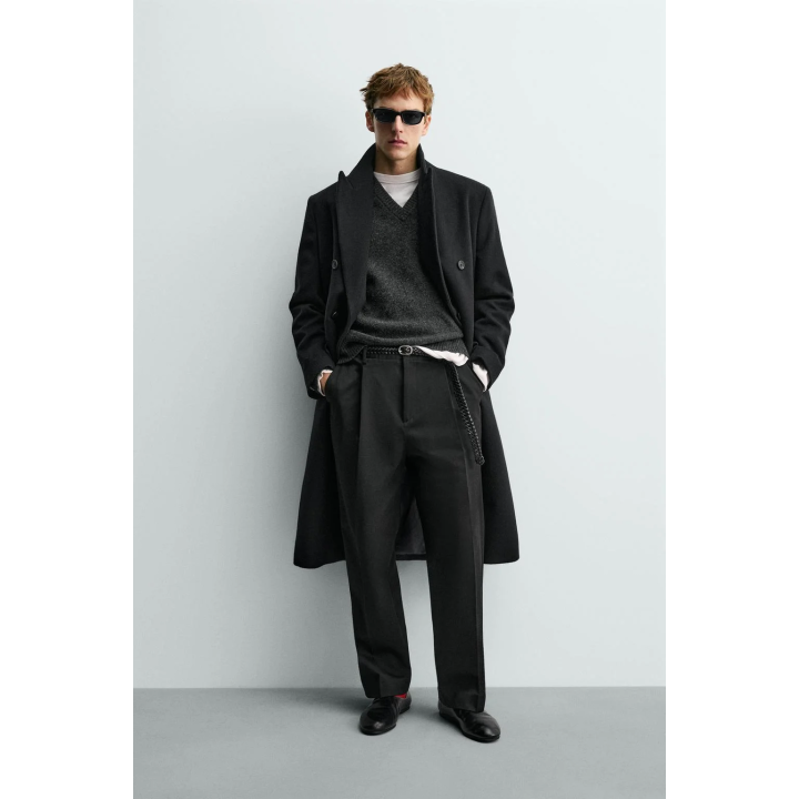 БРЮКИ RELAXED FIT СО СКЛАДКАМИ AARON LEVINE X ZARA