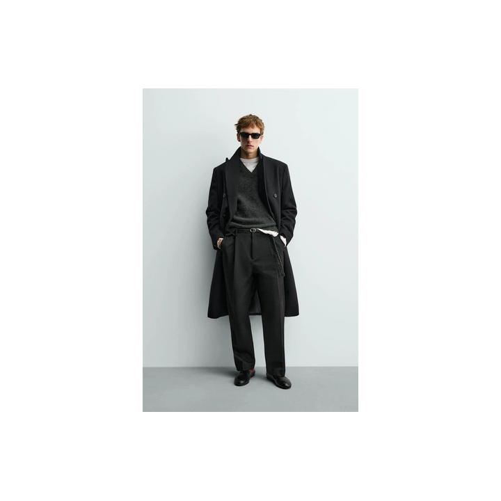 БРЮКИ RELAXED FIT СО СКЛАДКАМИ AARON LEVINE X ZARA