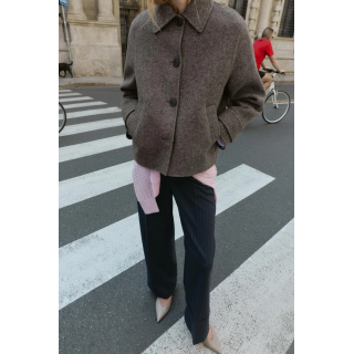 КОРОТКОЕ ПАЛЬТО В ЕЛОЧКУ