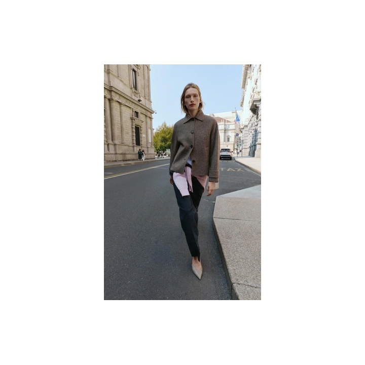 КОРОТКОЕ ПАЛЬТО В ЕЛОЧКУ