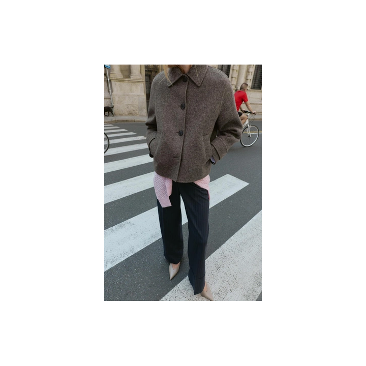 КОРОТКОЕ ПАЛЬТО В ЕЛОЧКУ