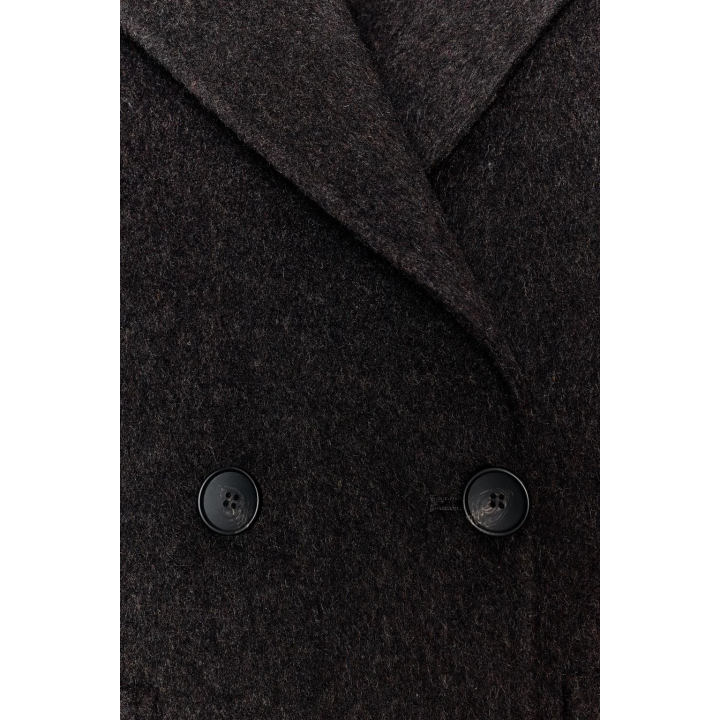 ДЛИННОЕ ДВУБОРТНОЕ ПАЛЬТО ИЗ ШЕРСТИ