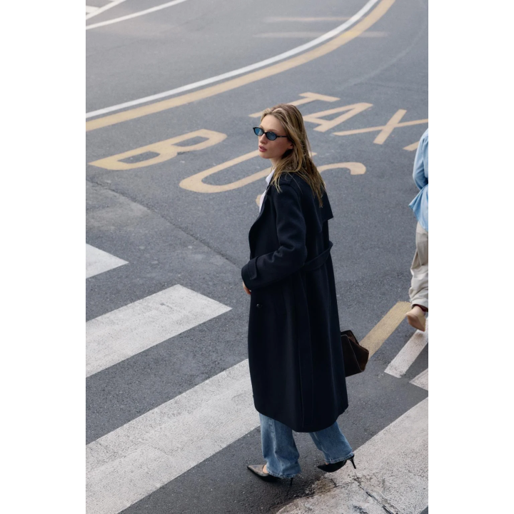 ПАЛЬТО ИЗ ШЕРСТИ С ПОЯСОМ