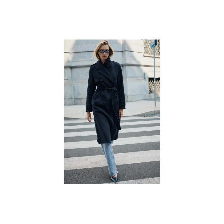 ПАЛЬТО ИЗ ШЕРСТИ С ПОЯСОМ